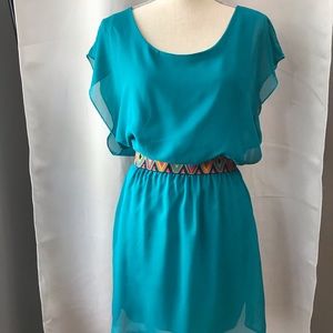 Teal summer dress